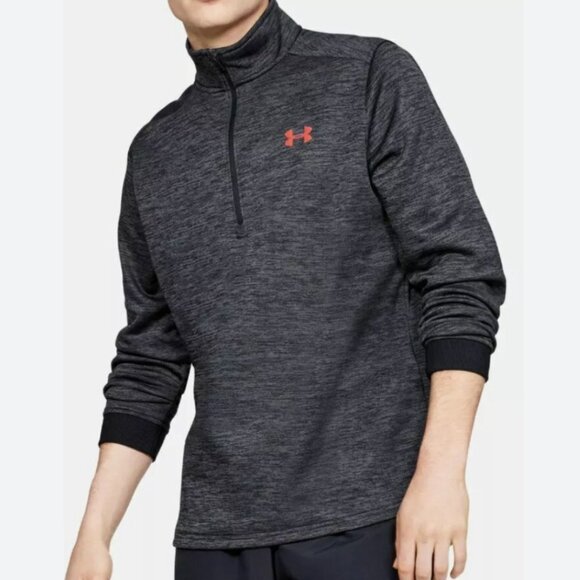 Under Armour 1/2 Zip Performance Fleece Pullover Sweater Mens Maroon/Black M - Picture 13 of 13